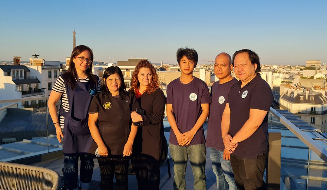 #FIERS : Evelyn, Winnie, Jenny, Anjo & Mark sur le site Immeuble Rio